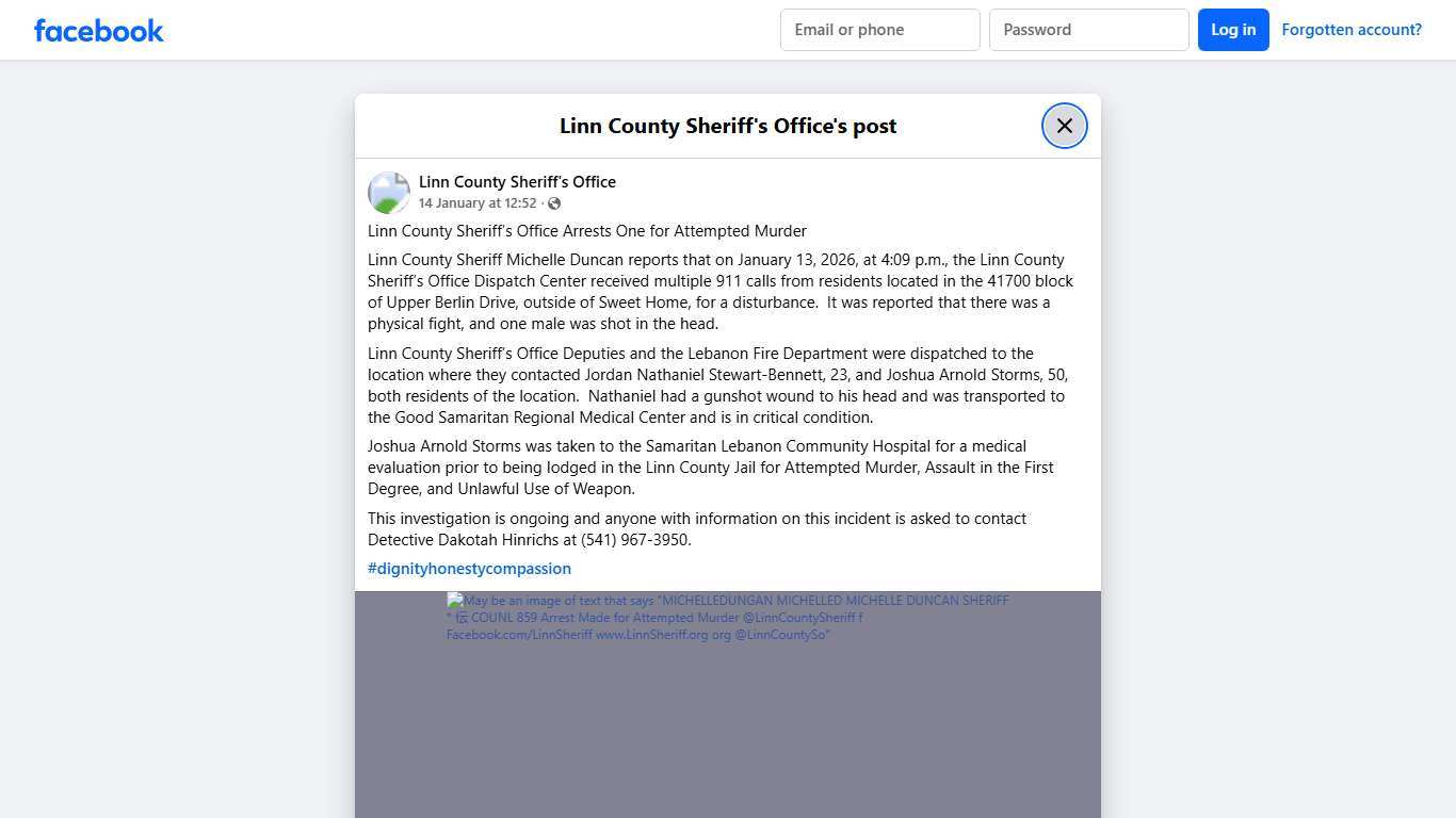 Linn County Sheriff’s... - Linn County Sheriff's Office Facebook